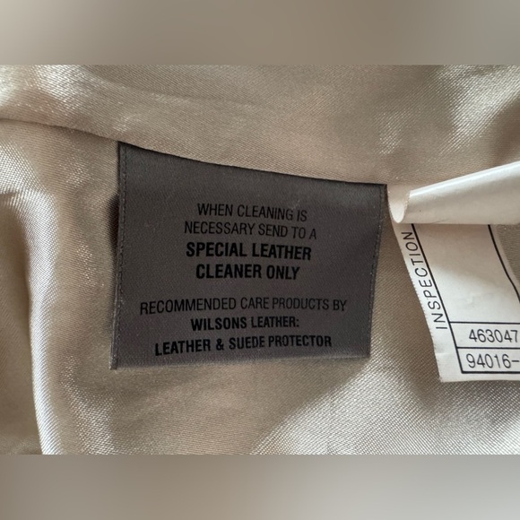 Vintage 90s Y2K Wilson’s Black Leather Button Down Coat Jacket Size M - Picture 12 of 13